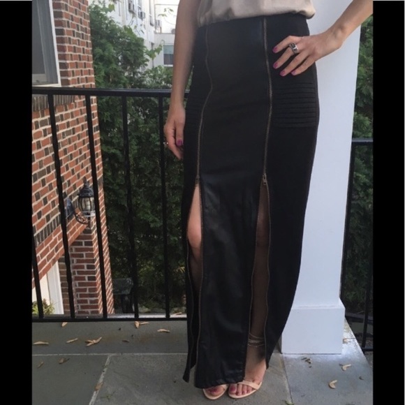 Rehab Dresses & Skirts - LAST CHANCE! CCO Rehab maxi skirt leather panel M